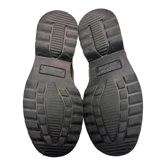 Brown Leather Dress Shoes Lace Up Oxford Classic Casual Men's - Picture 5 of 11